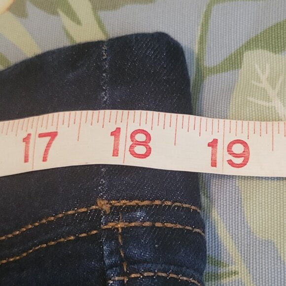 Old Navy Mid Rise Rockstar Jeans Jeggings Dark Denim 16 Regular - Picture 5 of 11